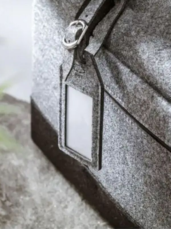 PORTA ETICHETTA PER VALIGIA ANNA IN FELTRO R-PET